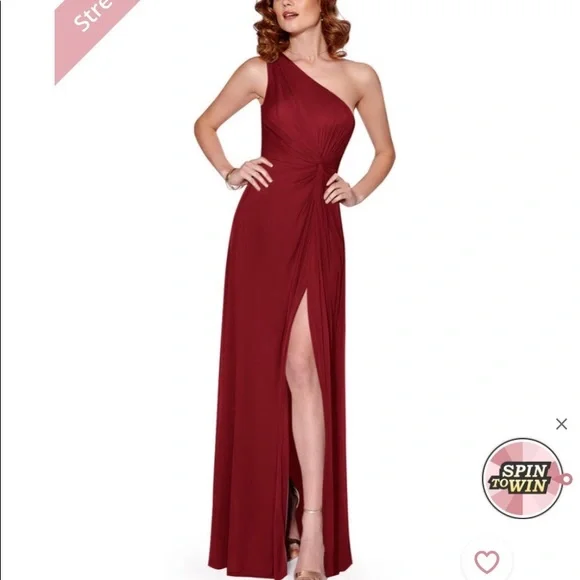 COPY - Azazie size 18/18W Brooke Style burgundy dress. - Picture 2 of 8